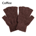 Hot Sale Winter Knitted Gloves Women Men Half Finger Short Thick Warm Mittens Keep Finger Warm Fingerless Typing Texting Gloves