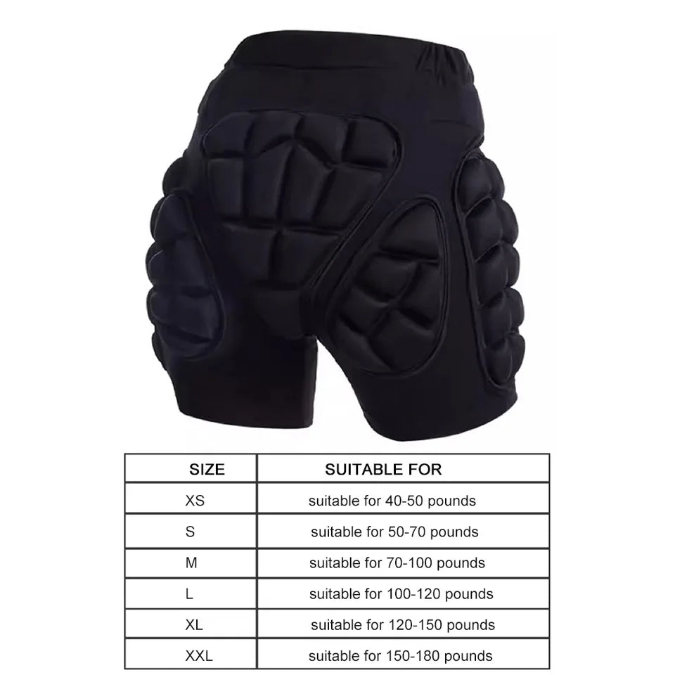 3D Snowboard Butt Pad Guard Winter Skating Protective Hip Pad Snowboarding Impact Shorts Ski Ice Skating Roller Snowboard Gear