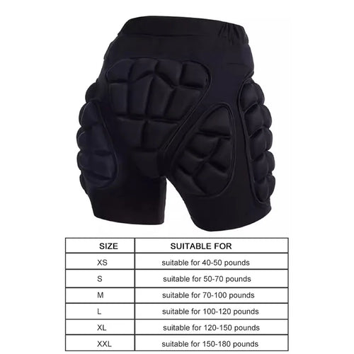 3D Snowboard Butt Pad Guard Winter Skating Protective Hip Pad Snowboarding Impact Shorts Ski Ice Skating Roller Snowboard Gear